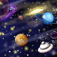 Схема вышивки «Космос»