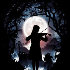 Схема вышивки «Музыка при луне»