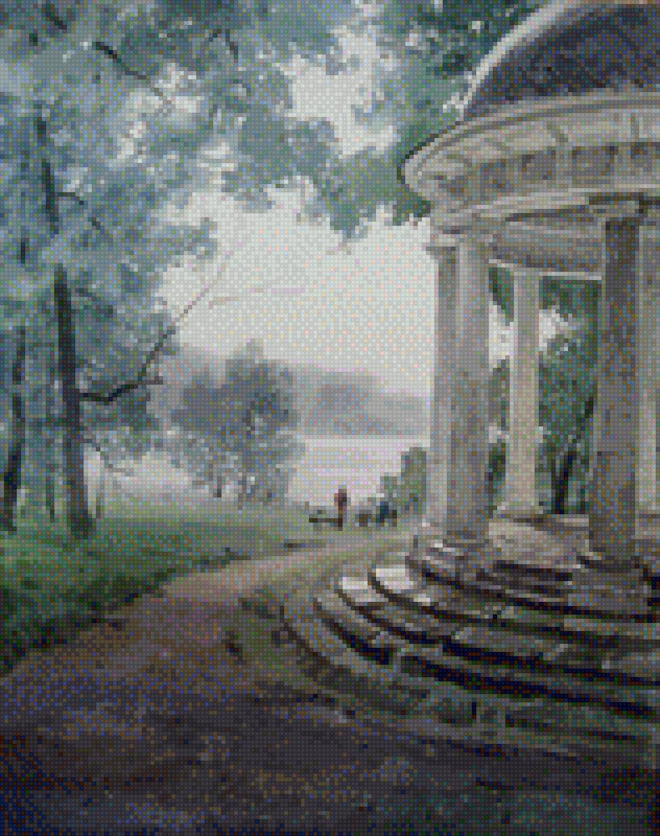 Прогулка тиши - лес, беседка, пейзаж, одиночество - предпросмотр