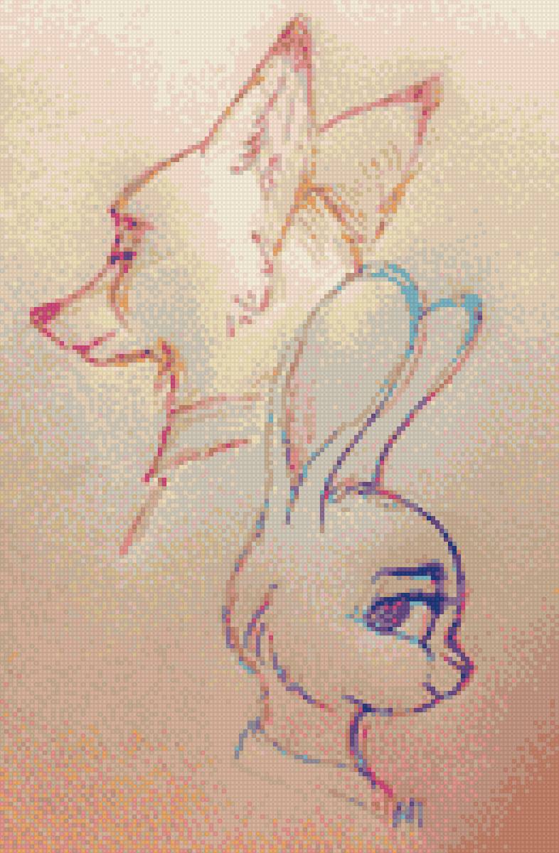 ник и джуди - джуди, зверополис, ник - предпросмотр