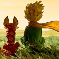 Схема вышивки «маленький принц и лис»