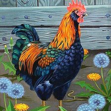 Схема вышивки «Петушок»