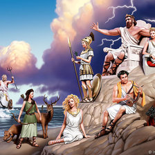 Схема вышивки «Греческие боги»