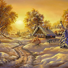 Схема вышивки «зимушка-зима»