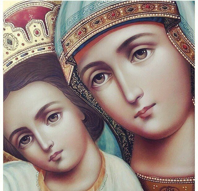 Богоматерь с младенцем - иконы - оригинал