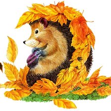 Схема вышивки «ёжик»