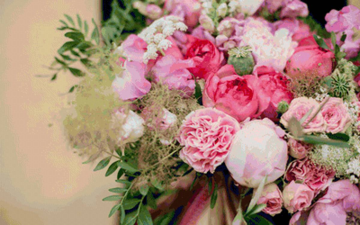 Нежность - цветы, букет, пионы, нежность - предпросмотр