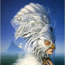 Схема вышивки «птица-счастья»