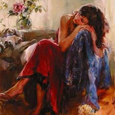 Схема вышивки «грусть»