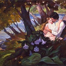 Схема вышивки «счастье в объятиях»