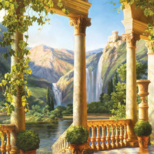 Схема вышивки «Колонны»