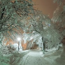 Схема вышивки «зимний вечер 2»