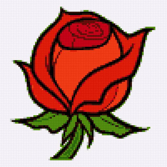 Роза - красный - предпросмотр