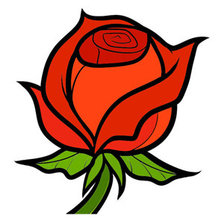 Схема вышивки «Роза»