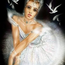 Схема вышивки «Белый Лебедь»