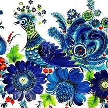 Схема вышивки «гжель»