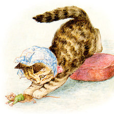 Схема вышивки «кошка»