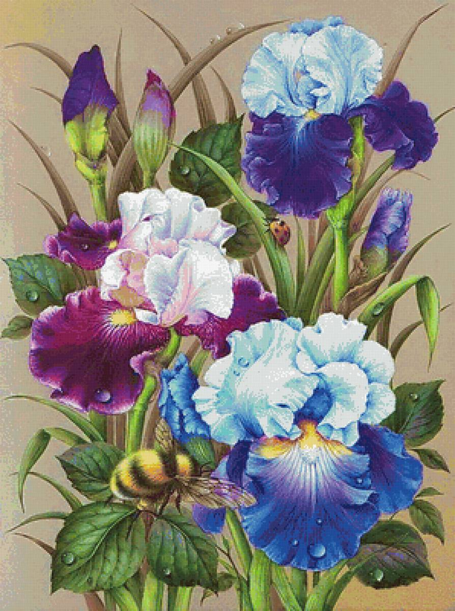 Букет - живопись, цветы, букет - предпросмотр