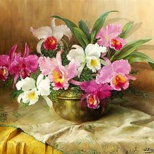 Схема вышивки «По картине худ. Julien Steppens. Натюрморт.»