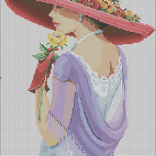 Схема вышивки «Dama»