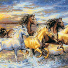 Схема вышивки «лошадки»