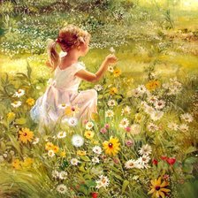 Девочка в поле