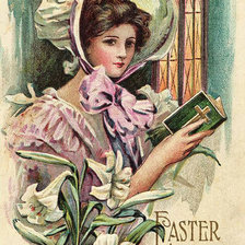 Схема вышивки «старинная открытка»