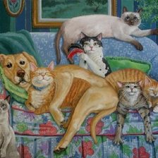 Схема вышивки «Банда "Хвостатых"»