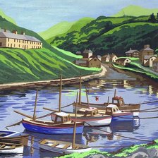 Схема вышивки «река»