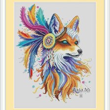 Схема вышивки «Огненная лисичка»
