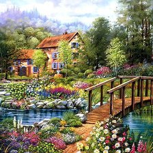 Схема вышивки «ДОМИК»