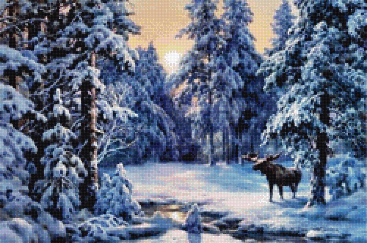 Прогулка лося - предпросмотр