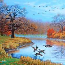 Схема вышивки «ОСЕНЬ»