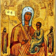 Схема вышивки «Хлебная (Запечная) икона Божьей Матери»