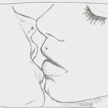 Схема вышивки «поцелуй»