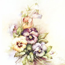 Схема вышивки «Незабудки»