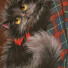 Схема вышивки «Кошечка»