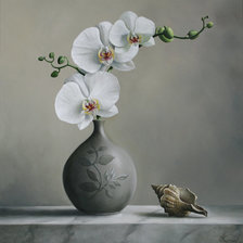 Схема вышивки «Натюрморт с орхидеями.»