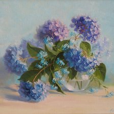 Схема вышивки «гортензия»