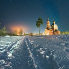 Схема вышивки «зима»