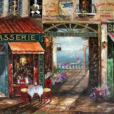 Схема вышивки «кафе»