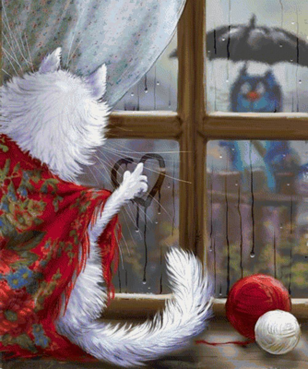 Влюбленные коты - любовь, коты, животные - предпросмотр