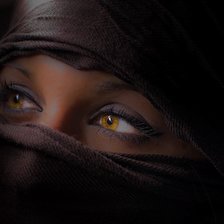 Схема вышивки «восток  восточные глаза портрет»