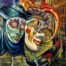 Схема вышивки «Венеция, карнавал9»