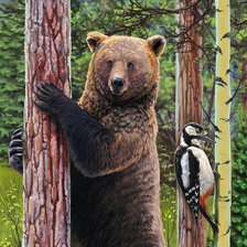 Схема вышивки «мир животных»