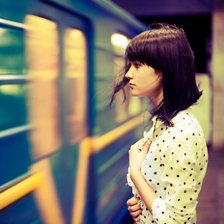 Схема вышивки «Девушка»