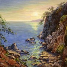 Схема вышивки «морской пейзаж»