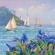 Схема вышивки «паруса»