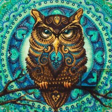 Схема вышивки «Сова»