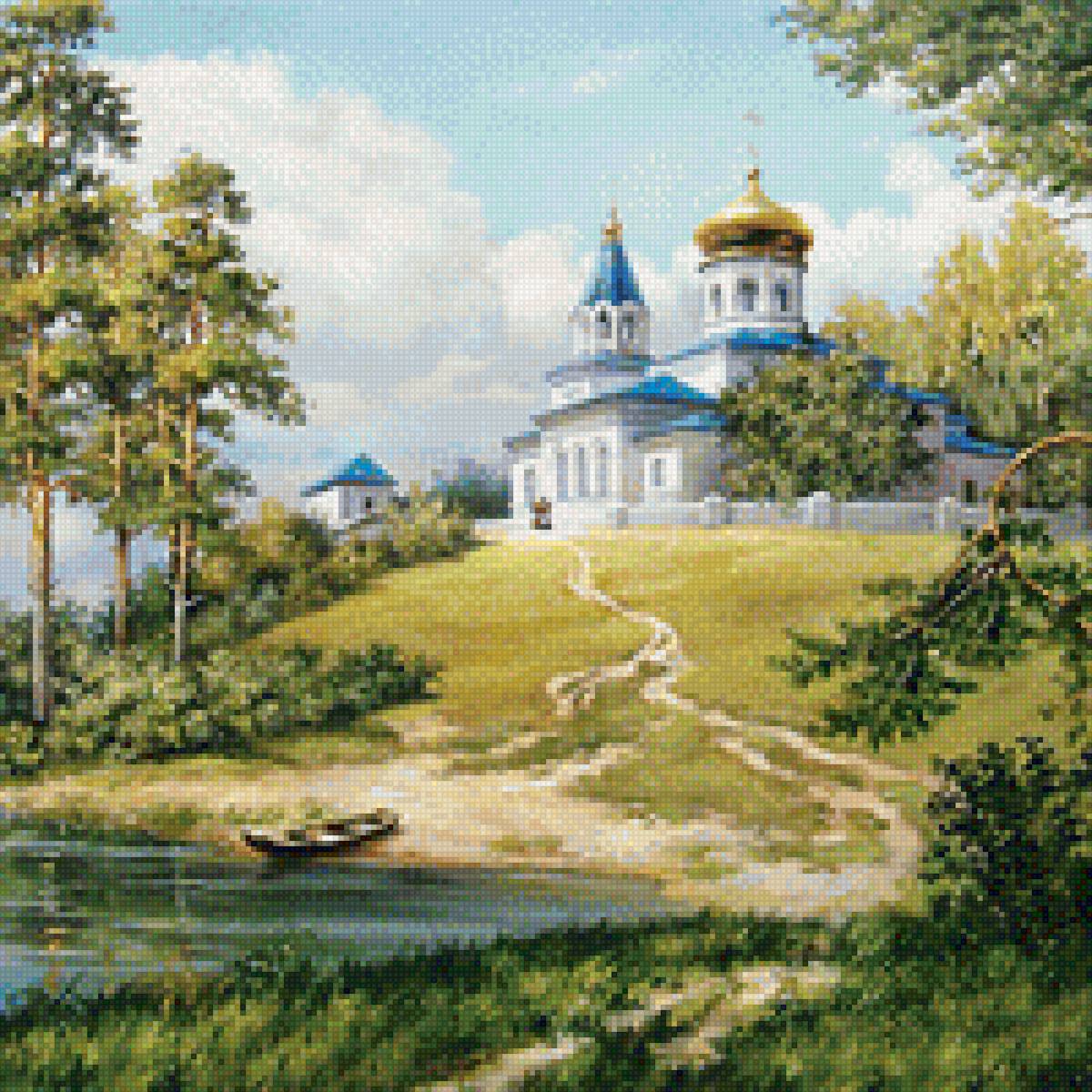 родной пейзаж - соборы, природа, россия, пейзаж - предпросмотр